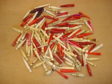 Bone Cribbage Pegs Price For Each Peg ONLY FOR SALE WITH BOARDS PURCHASED FROM USHERS - BCP4