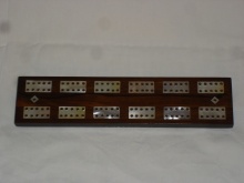 Victorian Rosewood And Mother Of Pearl Cribbage Board - VSM85