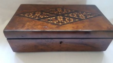Early 1830 Geometric Tunbridge Ware Games Box - EGT550