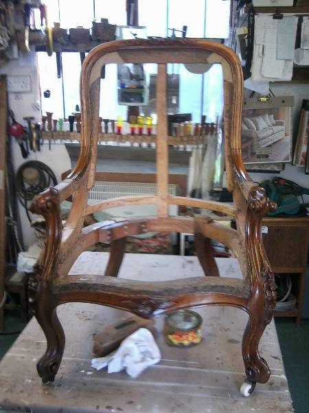 Deep Buttoned Walnut Victorian Chair