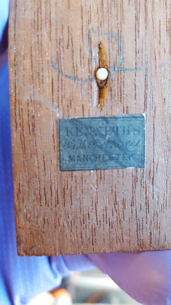 Edwardian Inlaid Cribbage Box