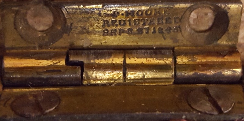 Circa 1845 Tunbridgeware Cribbage Board retailed by 