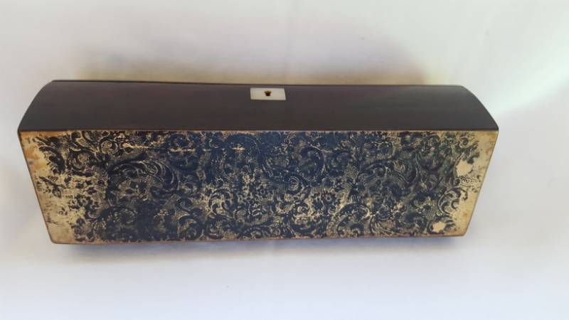 French Rosewood and Mother of Pearl Casket