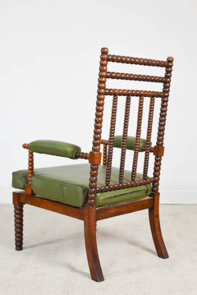 C. 1830 Bobbin Turned Lounging Chair