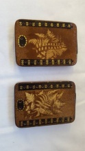 Pair Of Fern Ware Bezique Markers