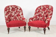 Pair Of Victorian Nursing Chairs - PVN1950