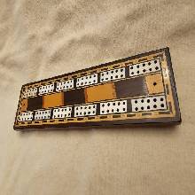 Late Edwardian Military Stamped Cribbage Board  - LEM65